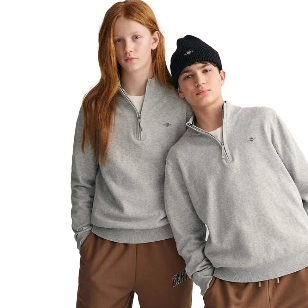 Allt Under Överdelar|Tröjor | GANT Shield Cotton Half-Zip Junior