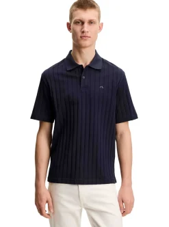 J.Lindeberg Simon Stripe Polo Herr