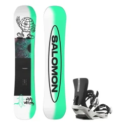 Snowboard | Salomon Sleepwalker Grom Inkl. Rhythm JR White S