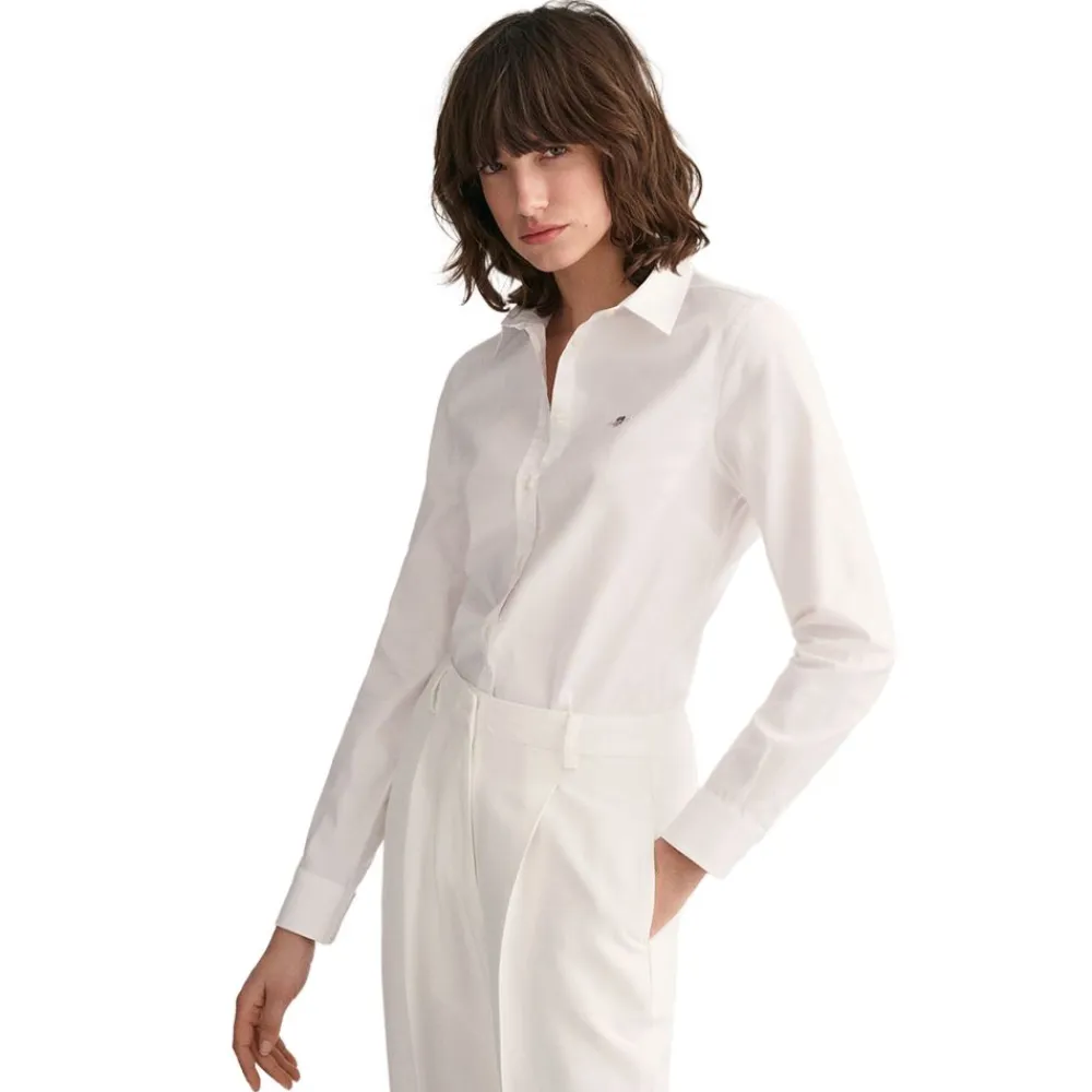 Allt Under Överdelar|Skjortor & Blusar | GANT Slim stretch Oxford Shirt Dam