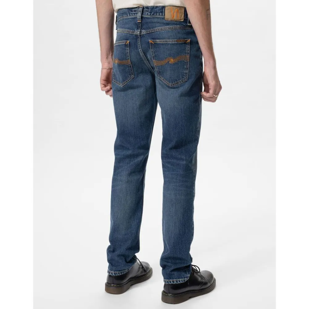 Best Nudie Jeans Solid Ollie Wild Blue