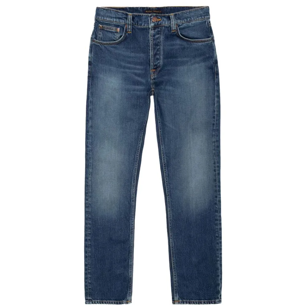 Best Nudie Jeans Solid Ollie Wild Blue