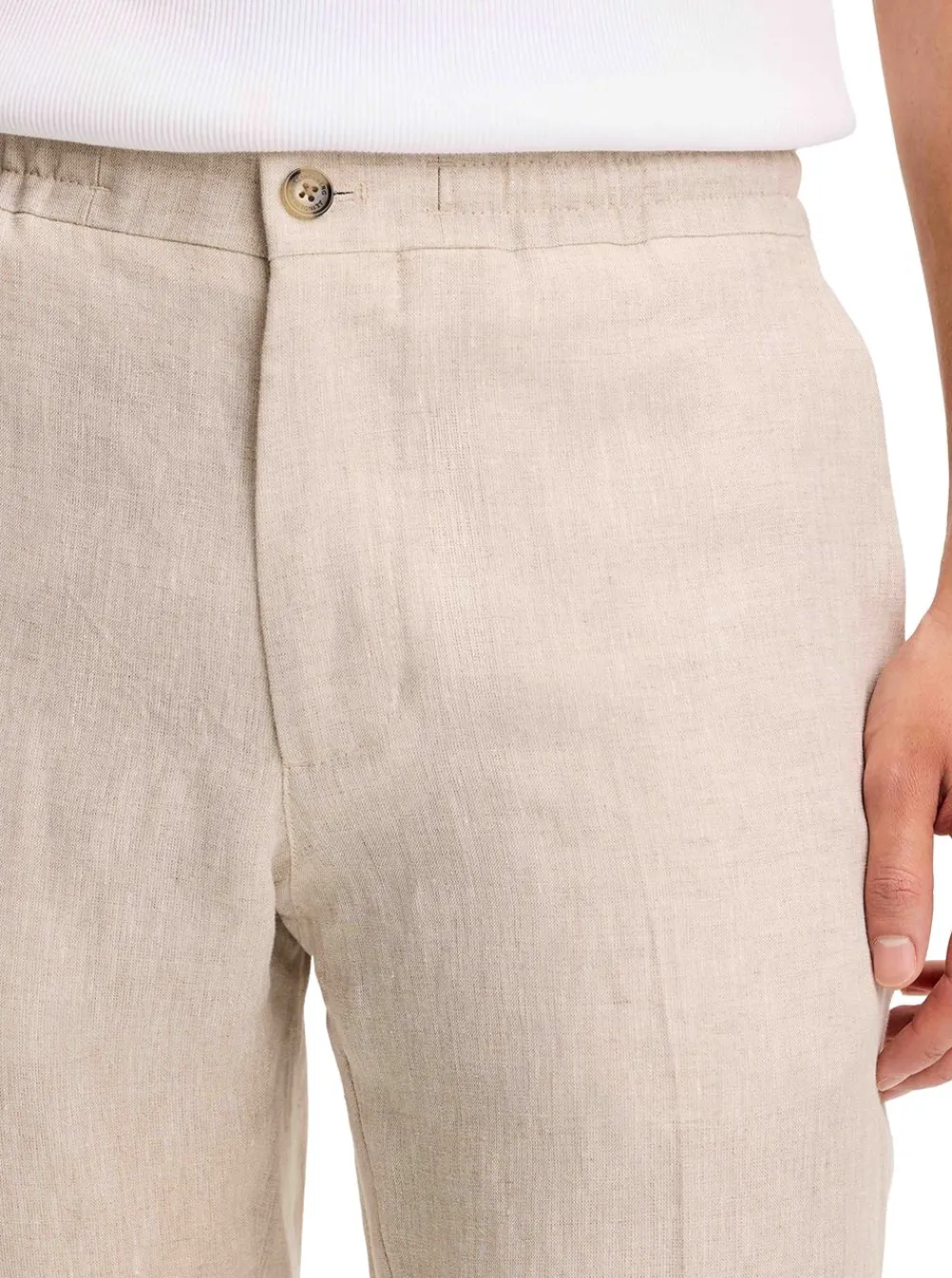 Sale J.Lindeberg Soren Drape Linen Pants Herr