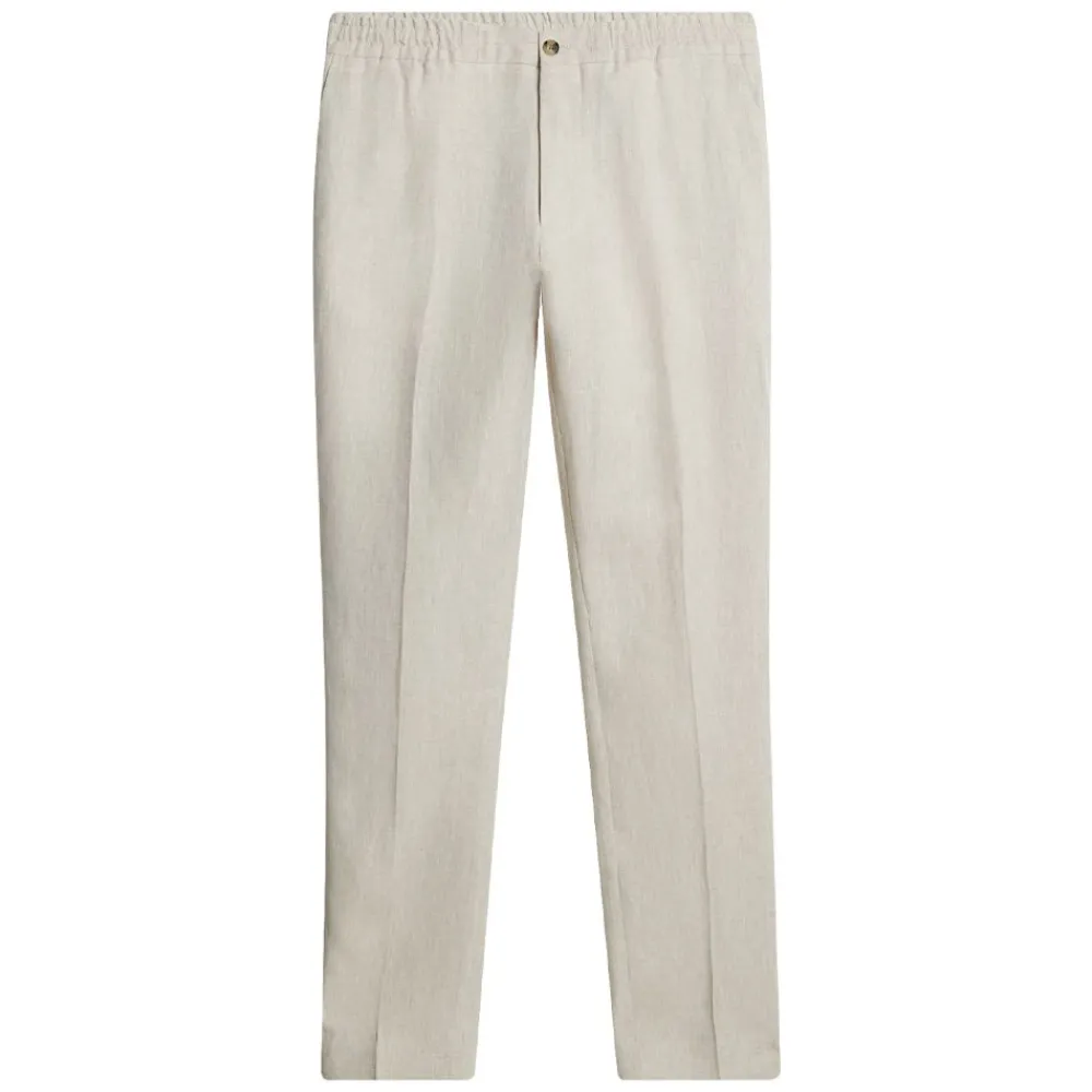 Sale J.Lindeberg Soren Drape Linen Pants Herr