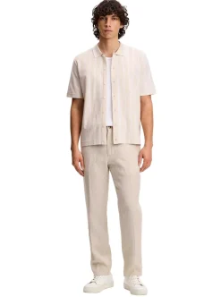 Sale J.Lindeberg Soren Drape Linen Pants Herr