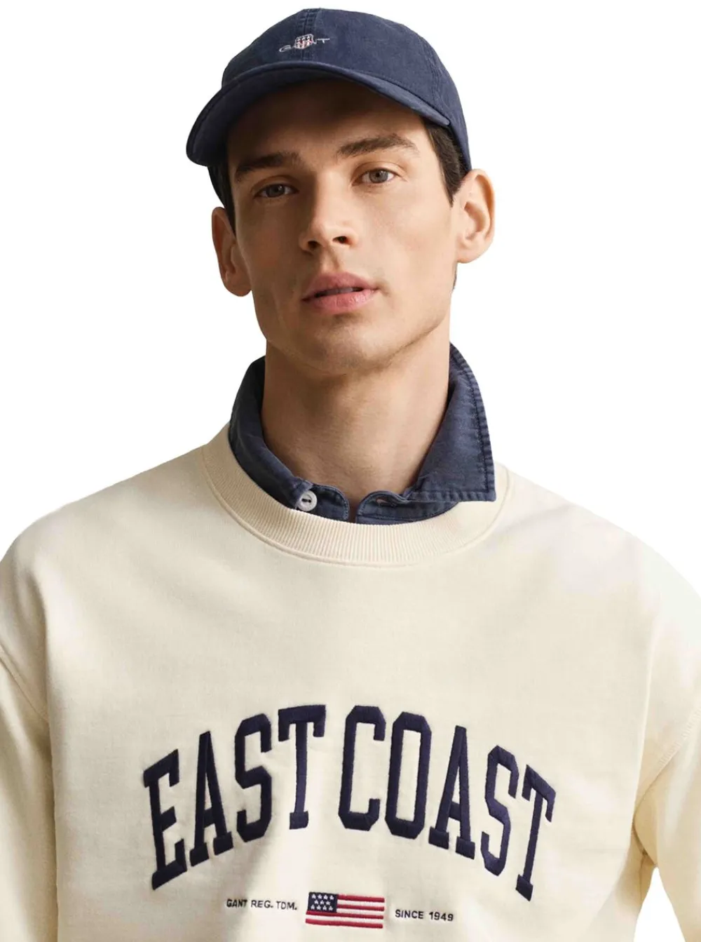 Sale GANT SPRAY GRAPHIC C-NECK HERR