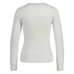 Discount GANT Stretch Cotton Cable C-neck Dam