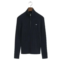 New GANT Stretch Cotton Cable Half-Zip Dam