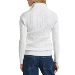 Allt Under Överdelar | GANT tretch Cotton Cable Half-Zip Dam