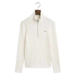 Allt Under Överdelar | GANT tretch Cotton Cable Half-Zip Dam