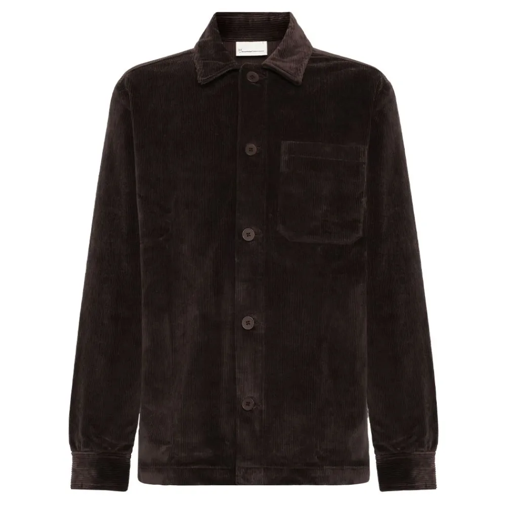 Sale Knowledge Cotton Stretched 8-wales corduroy overshirt - GOTS/Vegan