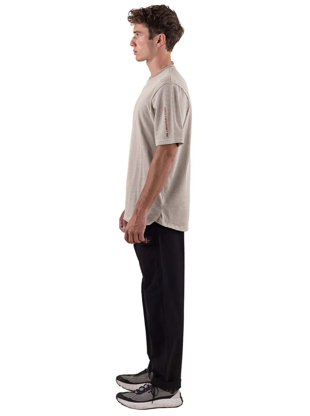 Outlet The Mountain Studio STRIPE COTTON T-SHIRT HERR