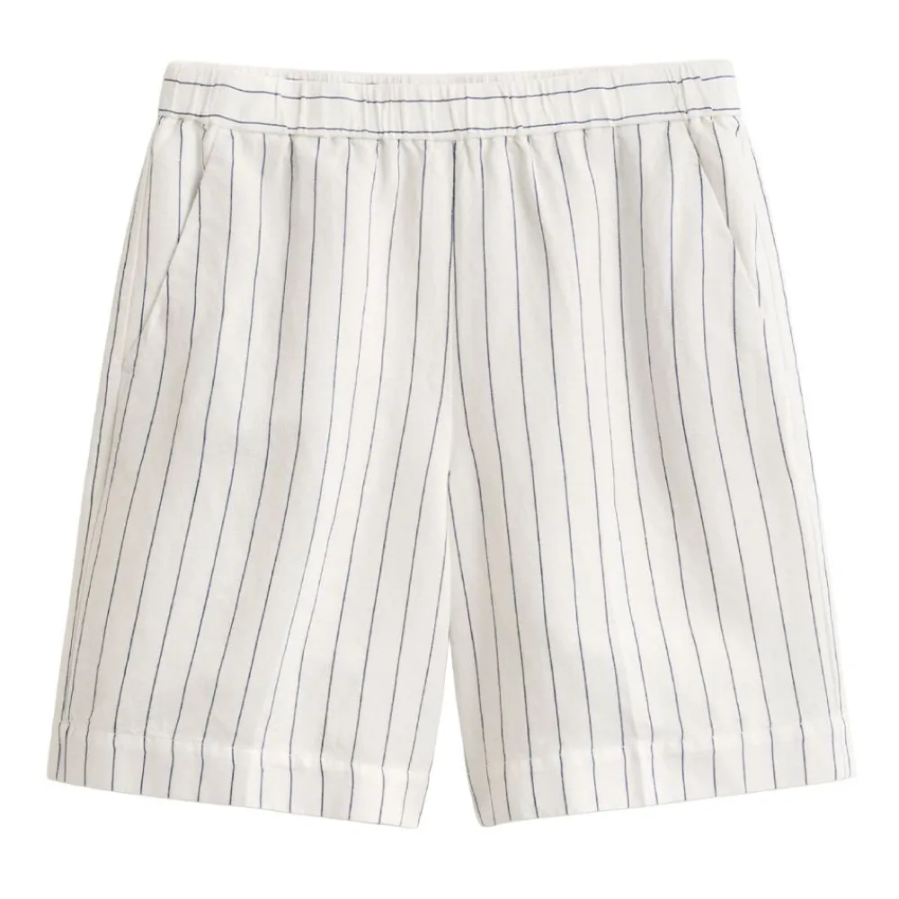 Outlet GANT STRIPED LINEN BLEND PULL ON SHORTS DAM