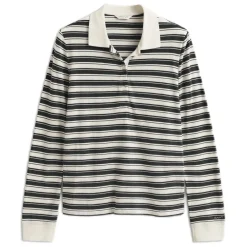 Discount GANT STRIPED Long Sleeve POLO dam