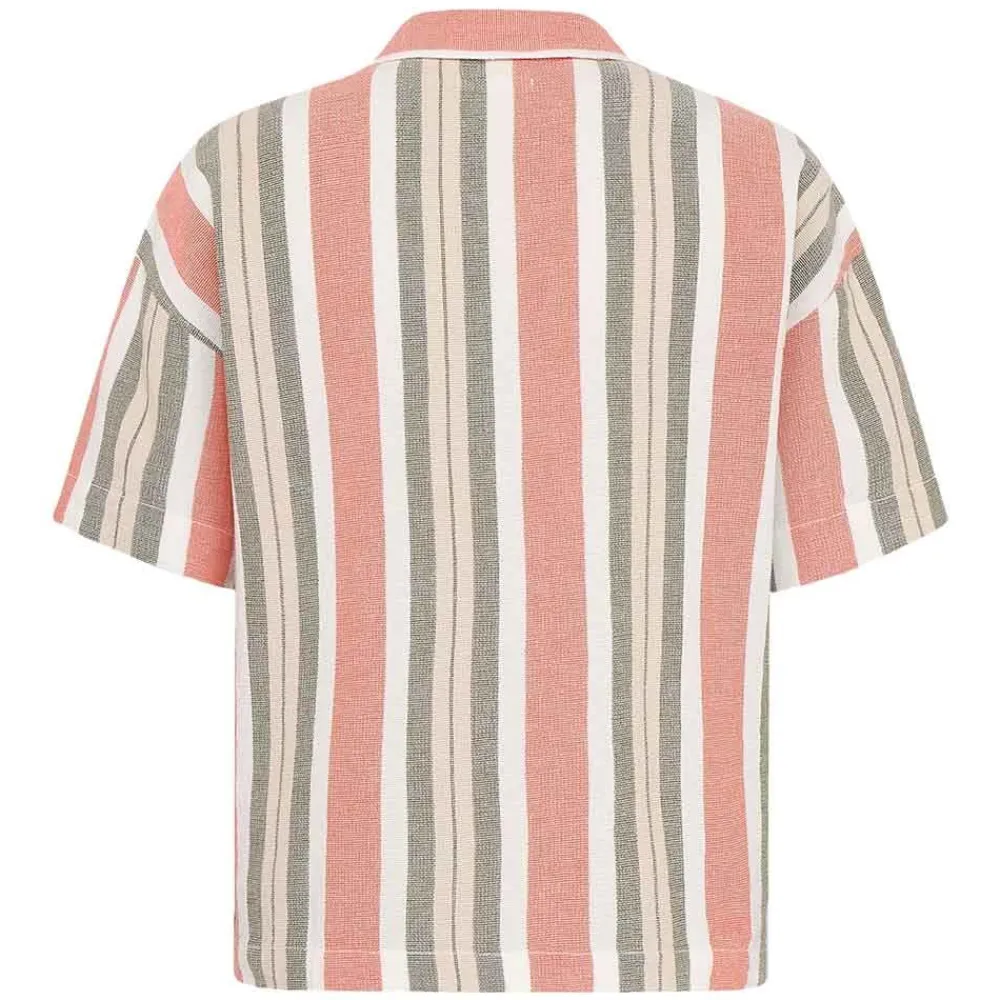 Allt Under Överdelar|Skjortor & Blusar | Knowledge Cotton Striped Short Seeved Shirt Dam