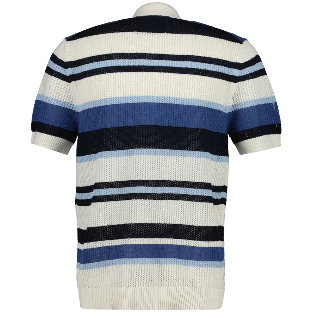 Best GANT STRIPED TEXTURE POLO HERR