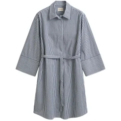 Allt Under Överdelar | GANT STRIPE POPLIN BELTED SHIRT DRESS DAM