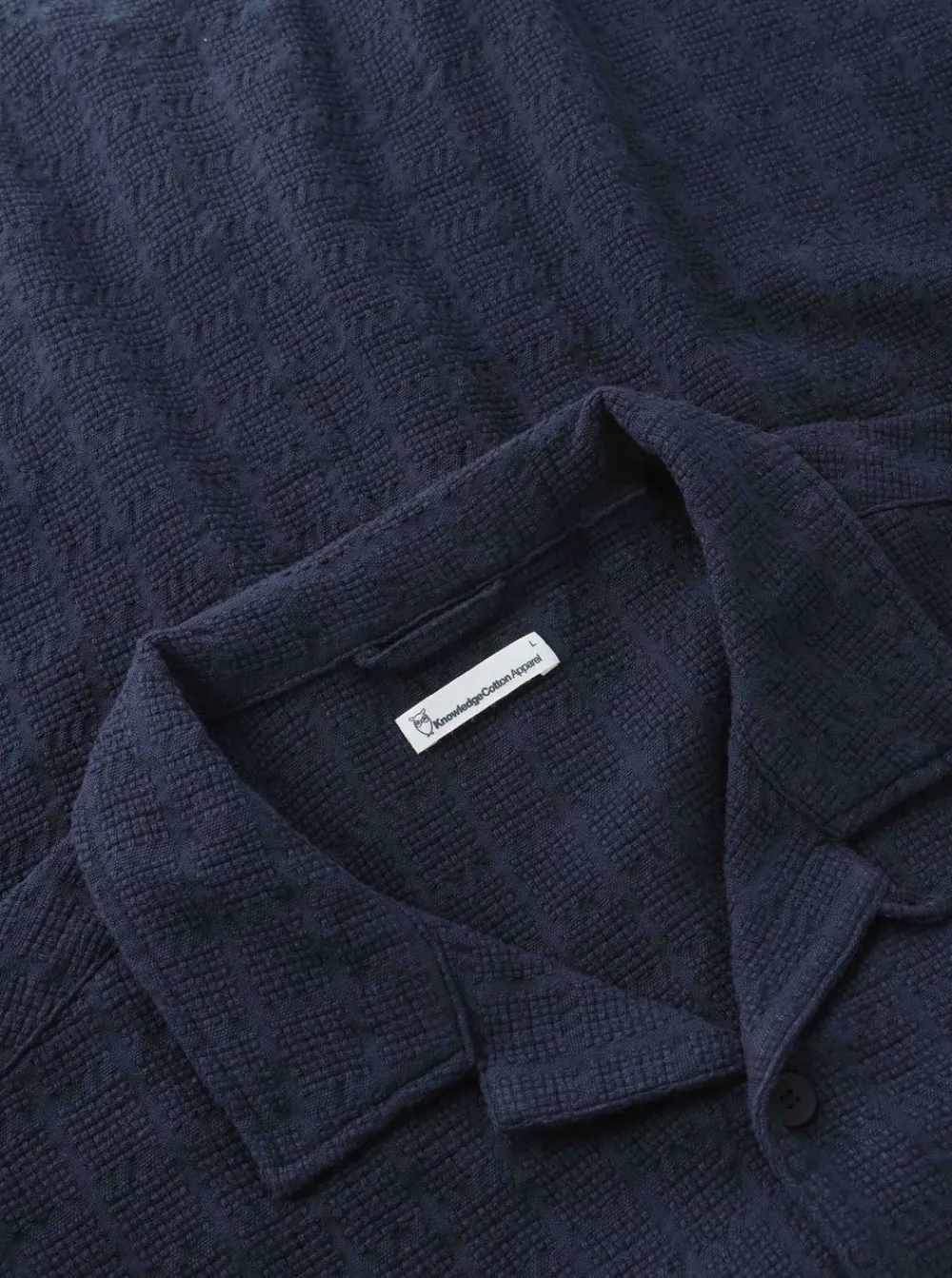 Skjortor|Allt Under Överdelar | Knowledge Cotton tructure hort leeve hirt herr