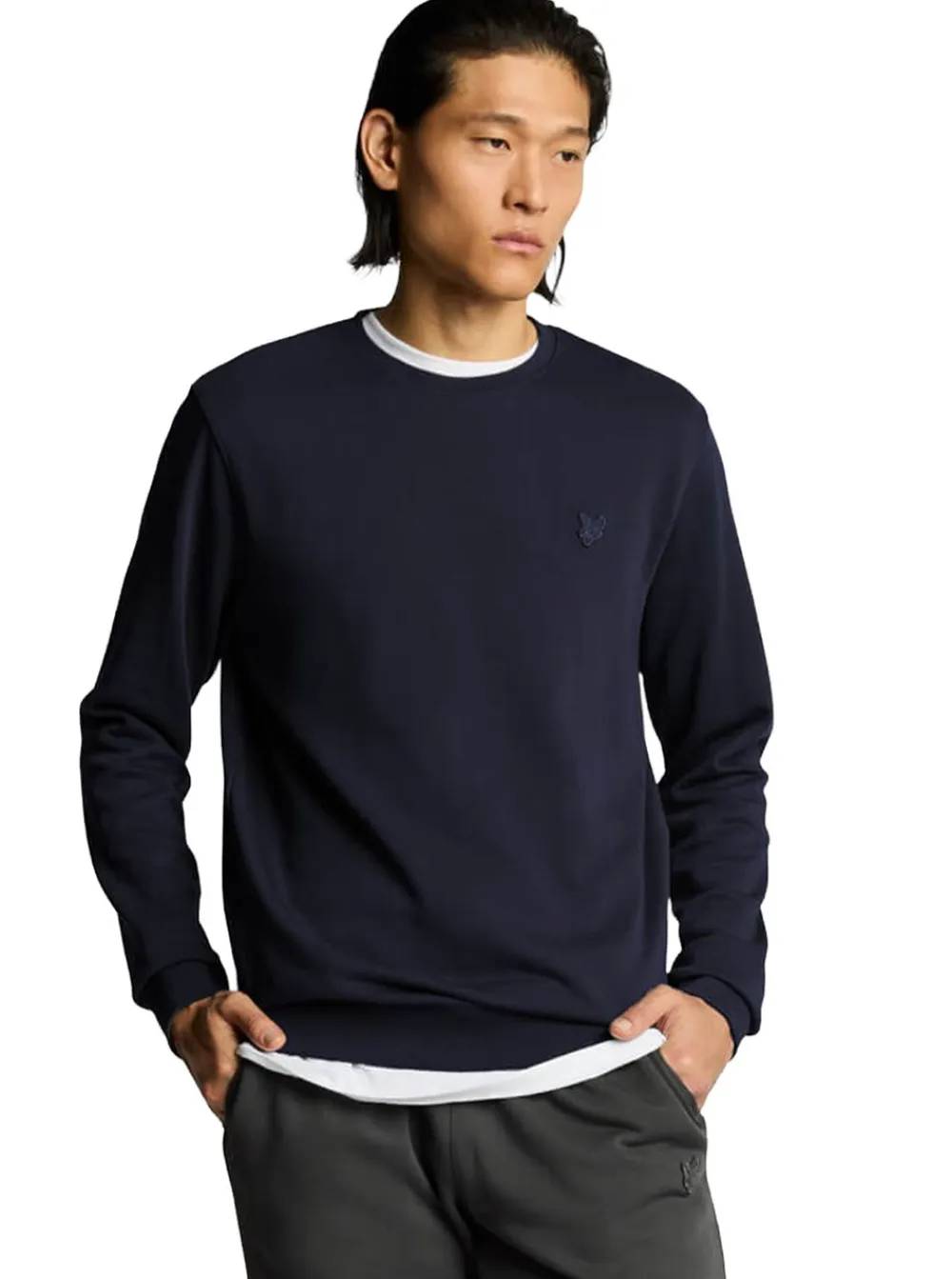 Lyle & Scott Superfine Crew Neck Sweatshirt Herr