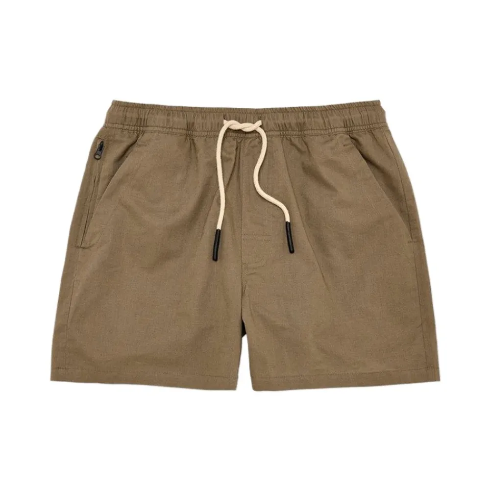 Outlet OAS Taupe Linen Shorts Herr