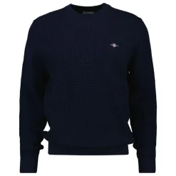Tröjor|Allt Under Överdelar | GANT Textured Cotton Crew Neck Herr