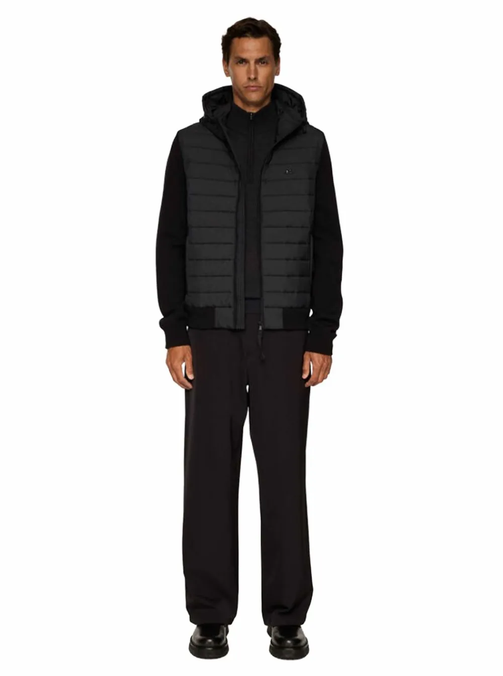 Best J.Lindeberg Thorn Hood Knit Hybrid Jacket Herr