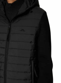 Vårjackor|Allt Under Jackor | J.Lindeberg Thorn Hood Knit Hybrid Jacket Herr