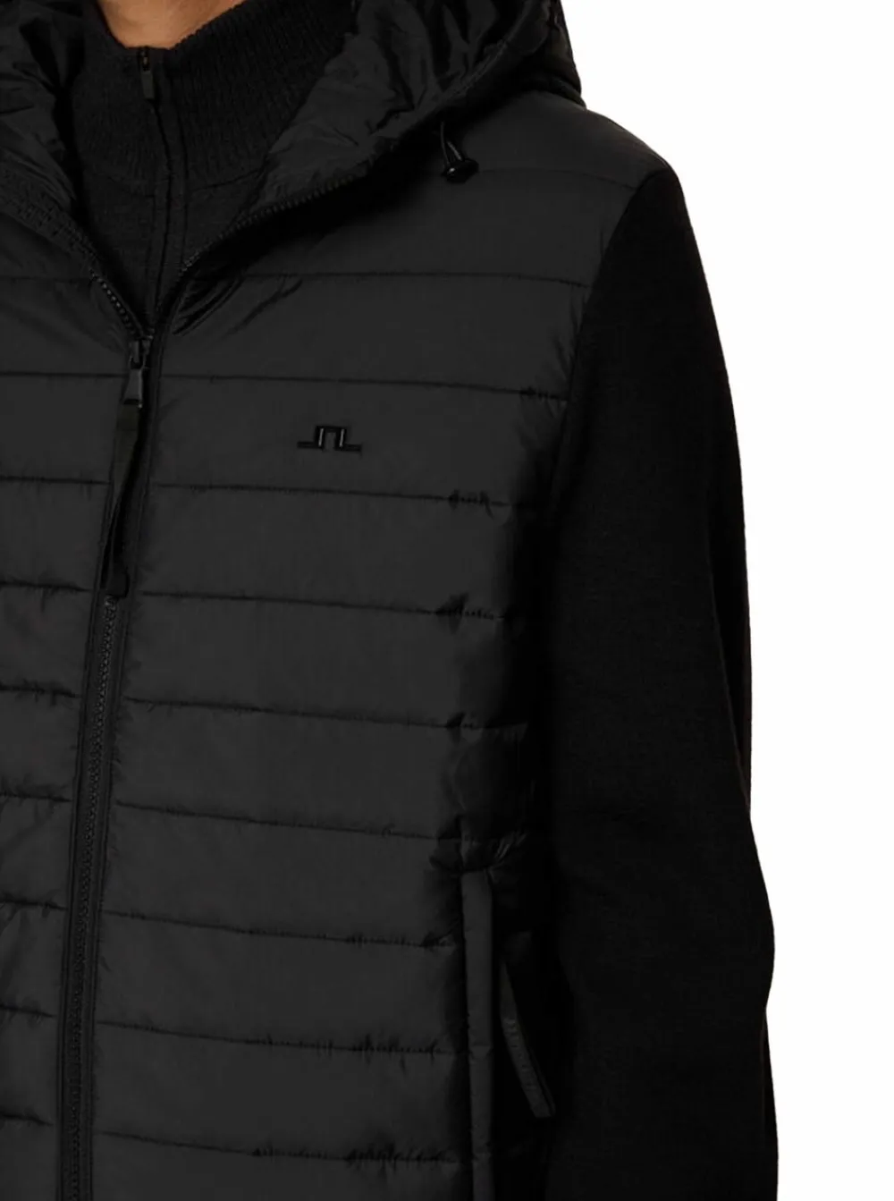 Vårjackor|Allt Under Jackor | J.Lindeberg Thorn Hood Knit Hybrid Jacket Herr