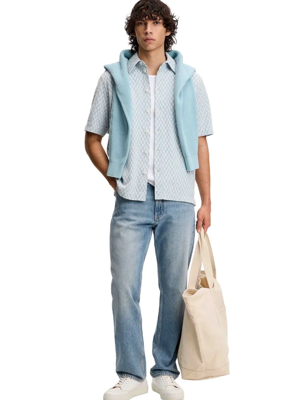 Sale J.Lindeberg Torpa Jacquard Shirt Herr