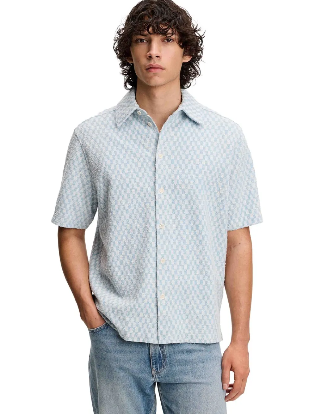 Sale J.Lindeberg Torpa Jacquard Shirt Herr