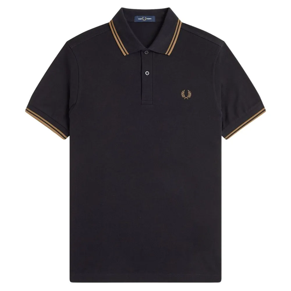 Outlet Fred Perry TWIN TIPPED SHIRT herr