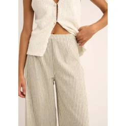 Outlet Rhythm Valley Stripe Wide Leg Pant Dam