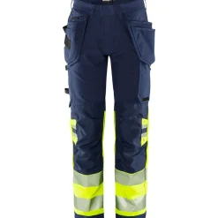 Workwear | Fristads Kansas Varsel Green hantverkarbyxa stretch 2643 GSTP, klass 1