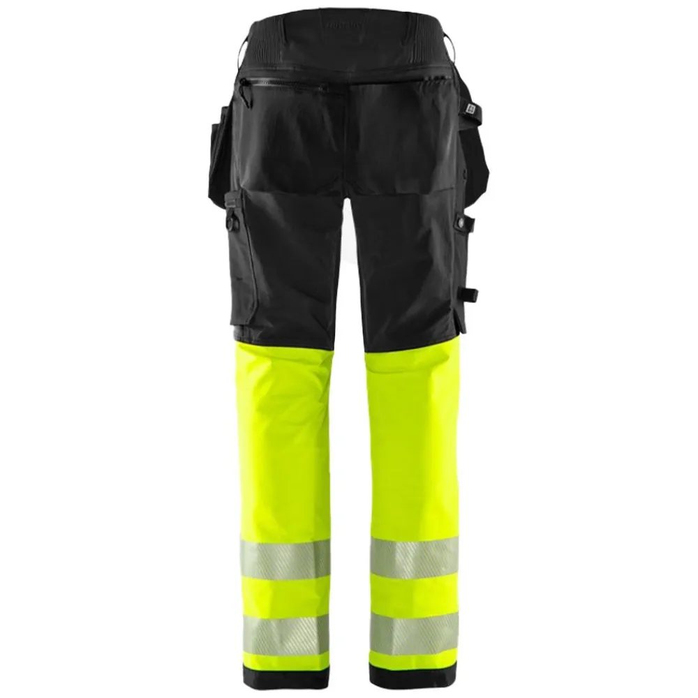 Outlet Fristads Kansas Varsel Green hantverkarbyxa stretch 2643 GSTP, klass 1