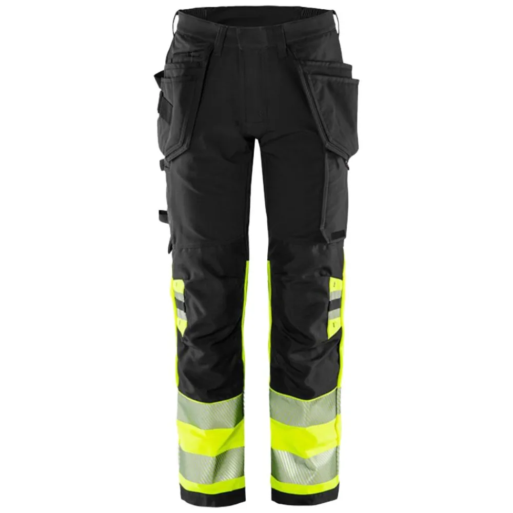 Outlet Fristads Kansas Varsel Green hantverkarbyxa stretch 2643 GSTP, klass 1