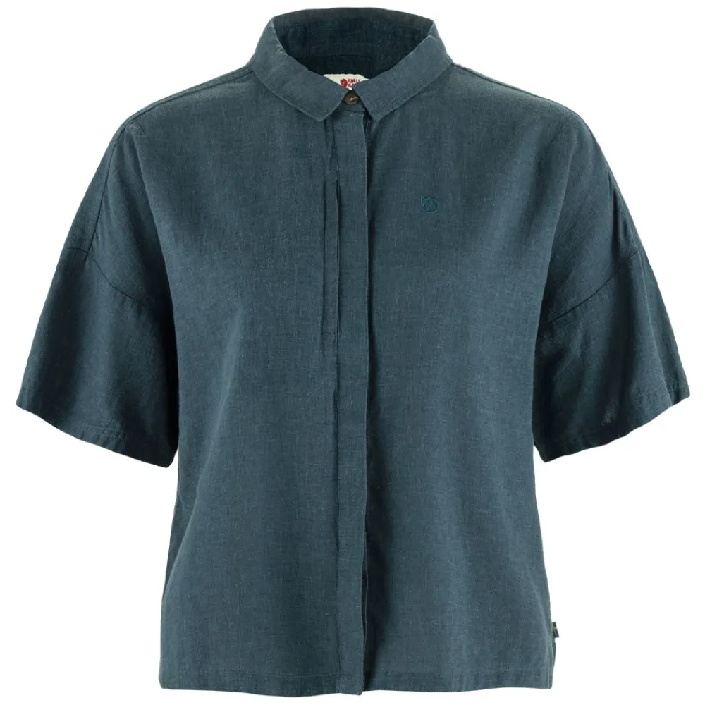 Outlet Fjällräven Övik Hemp Camp Shirt Short Sleeve Dam