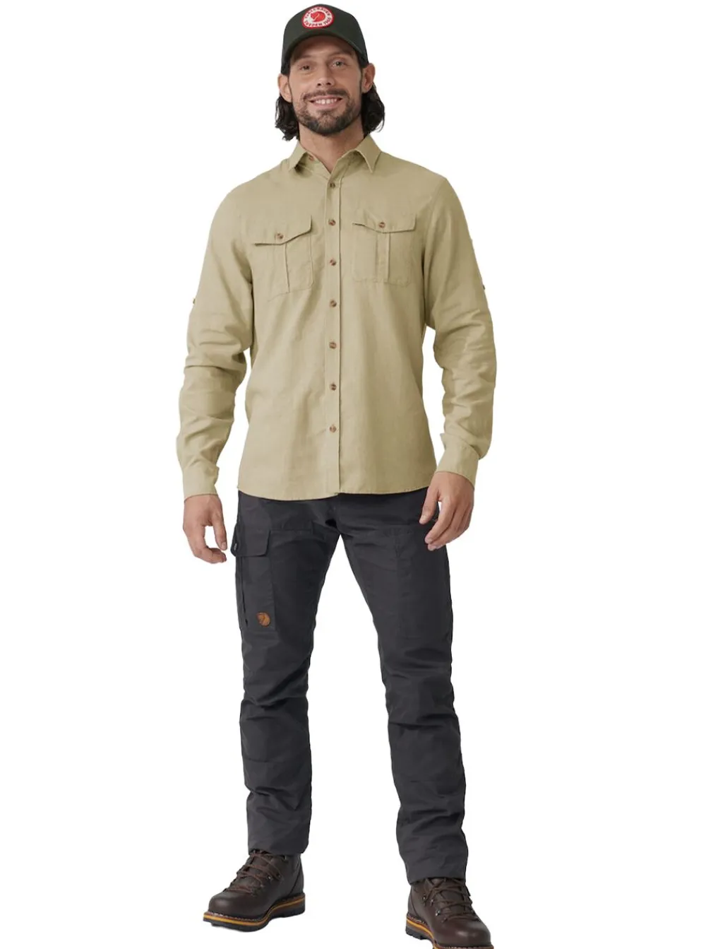Best Fjällräven Övik Travel Shirt LS Herr