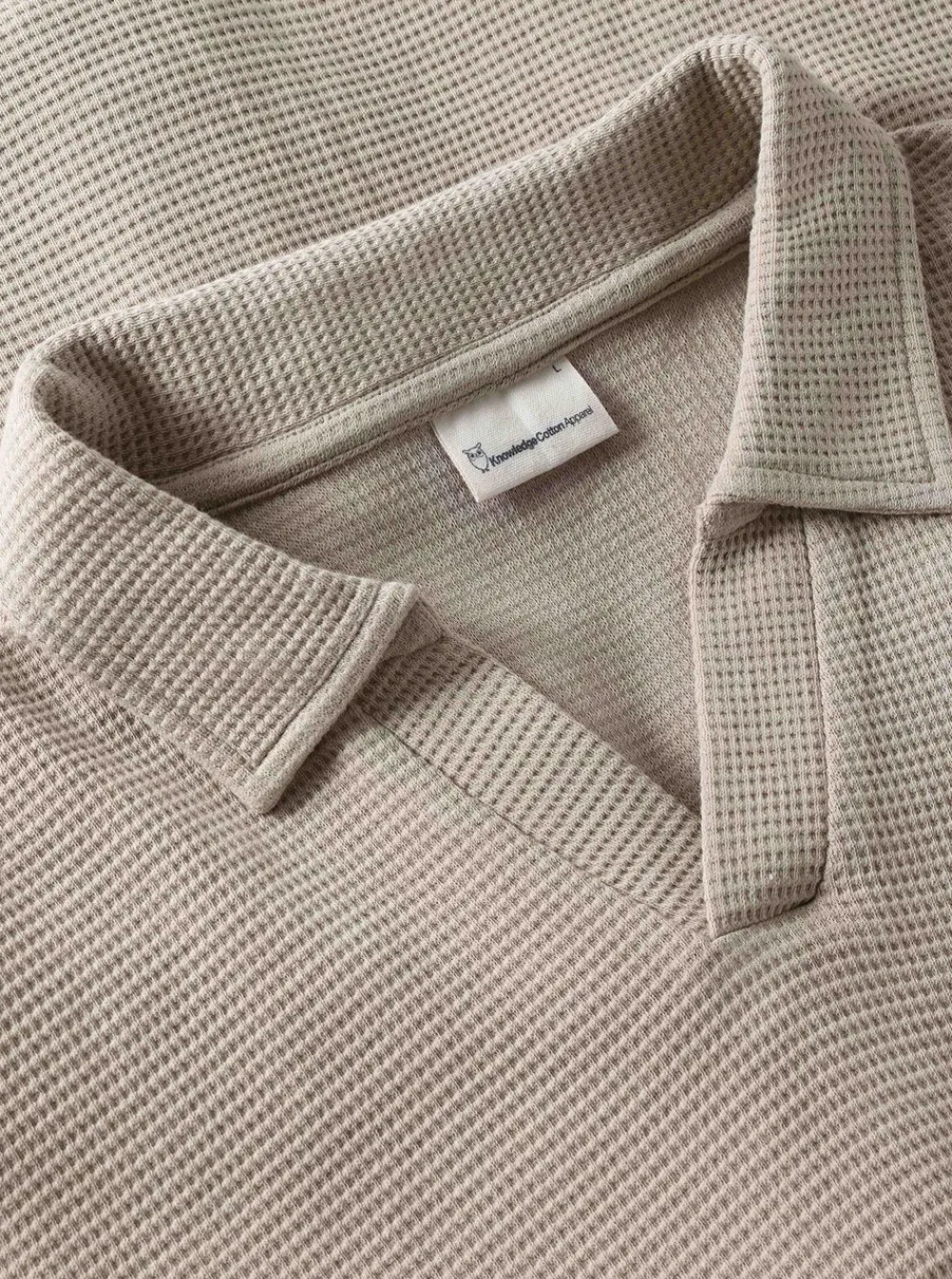 Pikétröjor|Allt Under Överdelar | Knowledge Cotton Waffle polo herr