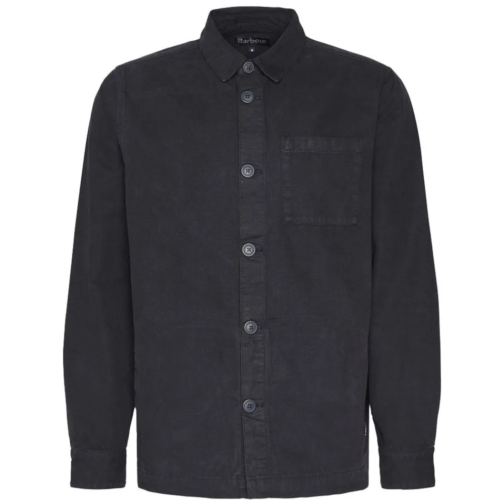 Best Barbour Washed Overshirt Herr