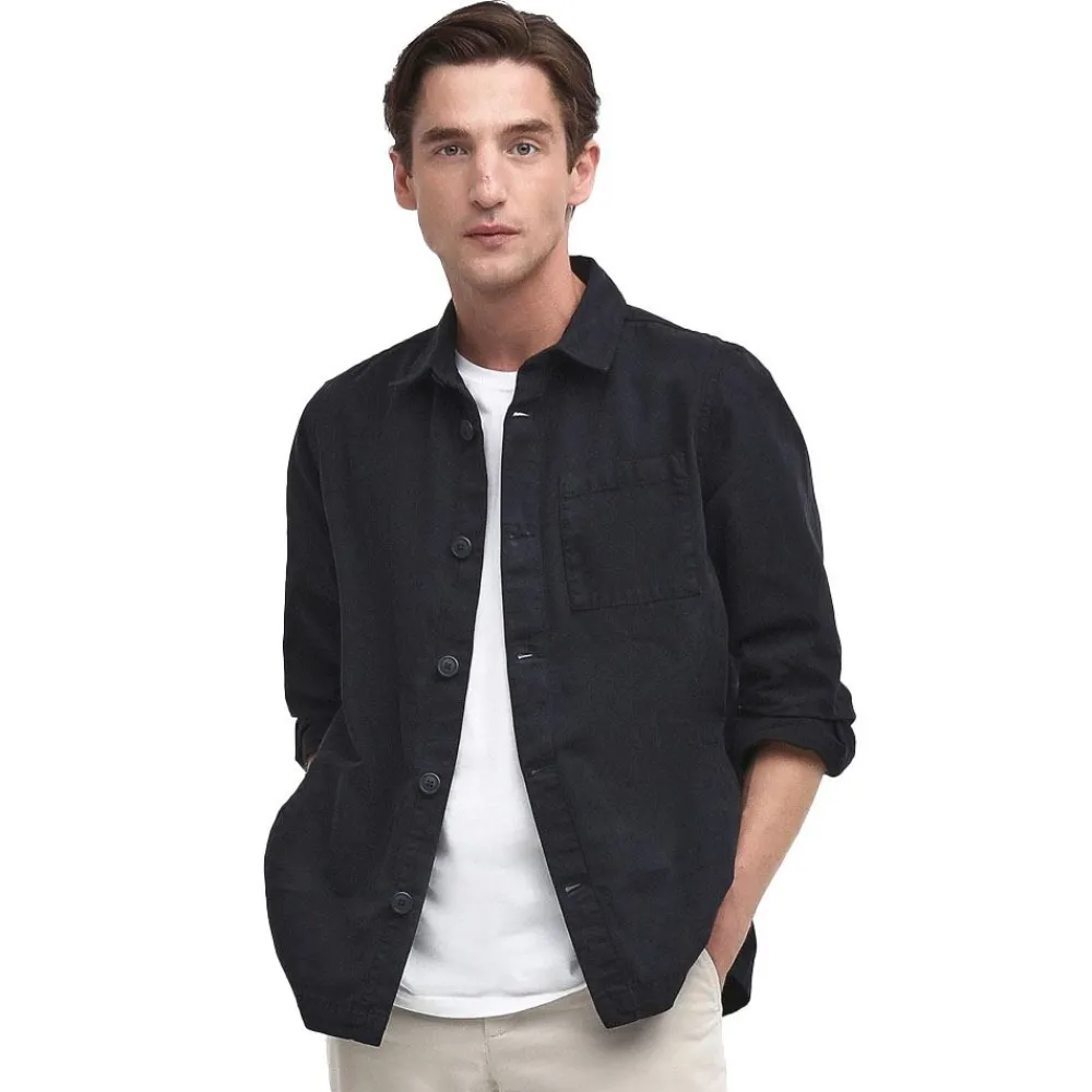 Best Barbour Washed Overshirt Herr