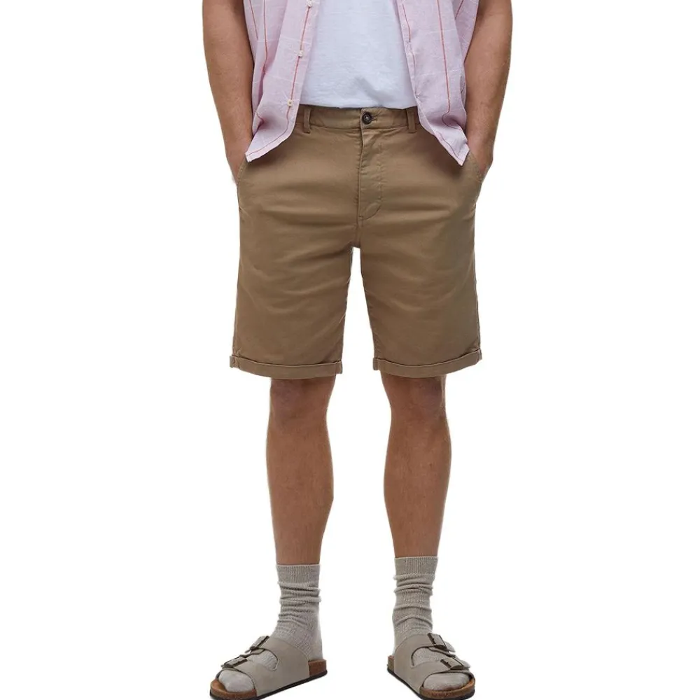 New Barbour Washed Twill Chino Short Herr