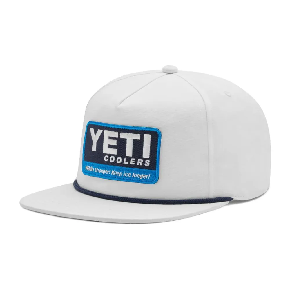 New Yeti Wildly Stronger 20 Badge Flat Brim Rope Hat