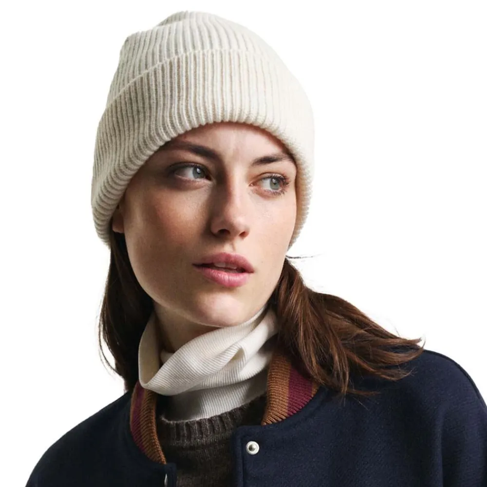 Accessoarer | GANT Wool Ribbed Beanie