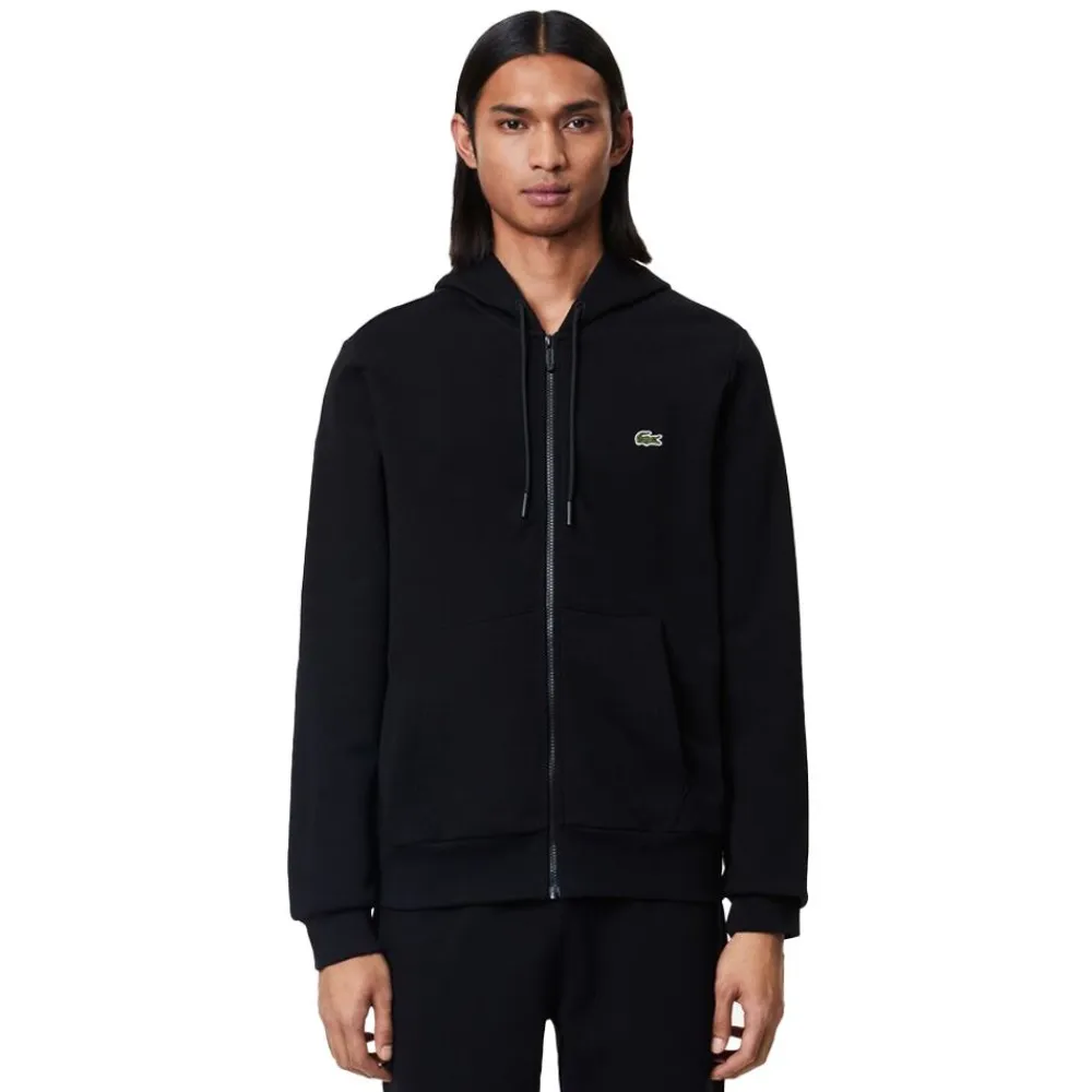 Outlet Lacoste Zipped Fleece Hoodie Herr