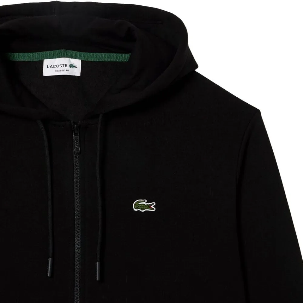 Outlet Lacoste Zipped Fleece Hoodie Herr